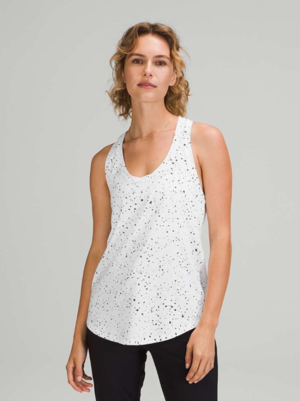 Lululemon Love Tank Top - Revitalize Splatter White Graphite Grey Size 8